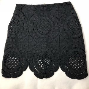 Xhiliration - Black Lace Skirt - Size S
